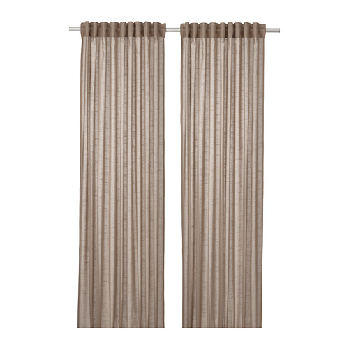 SILVERLÖNN - sheer curtains, 1 pair, beige/with heading tape, 145x250 cm | IKEA Taiwan Online - PE785763_S4