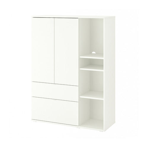 VIHALS - 收納櫃, 白色, 105x37x140 公分 | IKEA 線上購物 - PE839901_S4